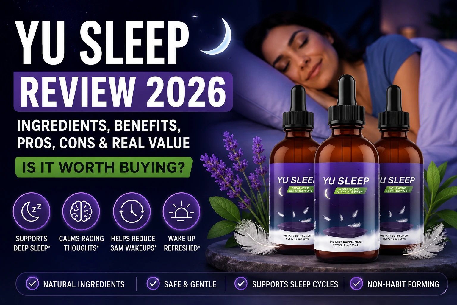 Yu Sleep Review 2026 – Ingredients, Benefits, Pros, Cons and Real Value Sleep Supplement
